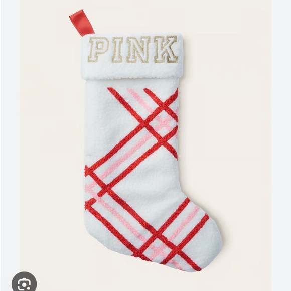 Victoria's Secret PINK Holiday Stocking (Stripe) - Picture 2 of 4